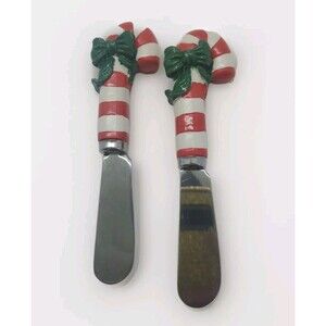 Candy Cane With Bow Speader Set  Christmas Charcuterie Cheese Meat